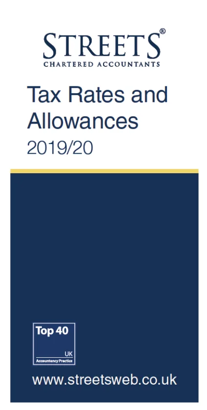 tax data cards 201920